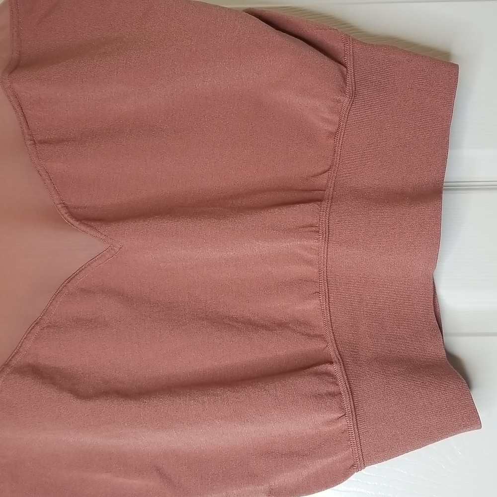 Express Womens Pink Short Sleeve  Sweater Top - Picture 7 of 14